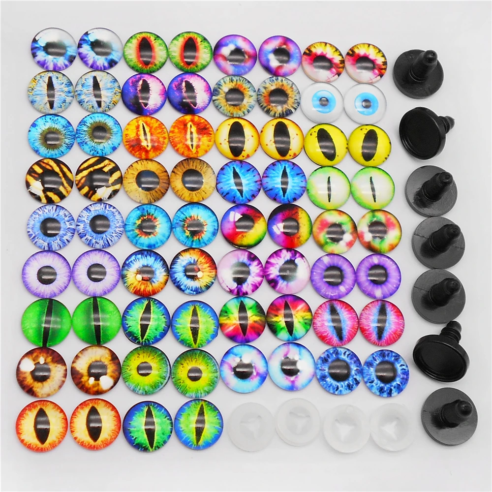 10 pairs Glass Dragon Eyes Ani - огляд і ціна Body Jewelry Top