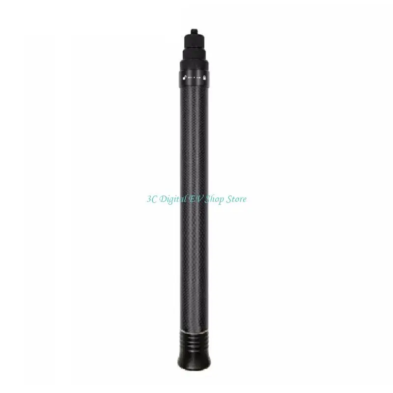 E74D Hiking Invisible Selfie Adjustable Length Walking Carbon Fiber light view 3