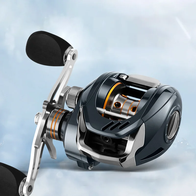 Original Baitcasting Fishing Reels Gear Ratio 7.5:1 Max Drag 10kg Baitcast Reel Fishing Metal Light Spool