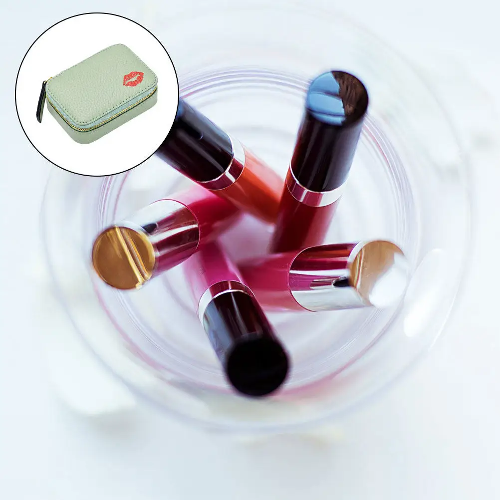 Small Lipstick Carrying Pouch Lightweight Easy to Use Lip Gloss Mirror Bag for Travel Outdoor Use Premium Makeup Storage Bag