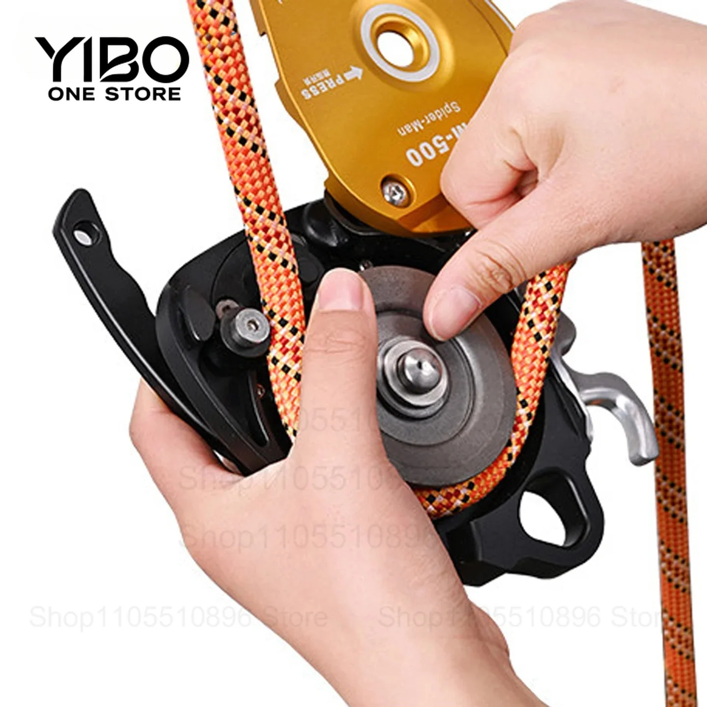 SM500/600Pro Lift Descent Device, 200KG Heavy Object Lifting for 9-10.5mm Ropes, High-Altitude Work Same as Z3 Type