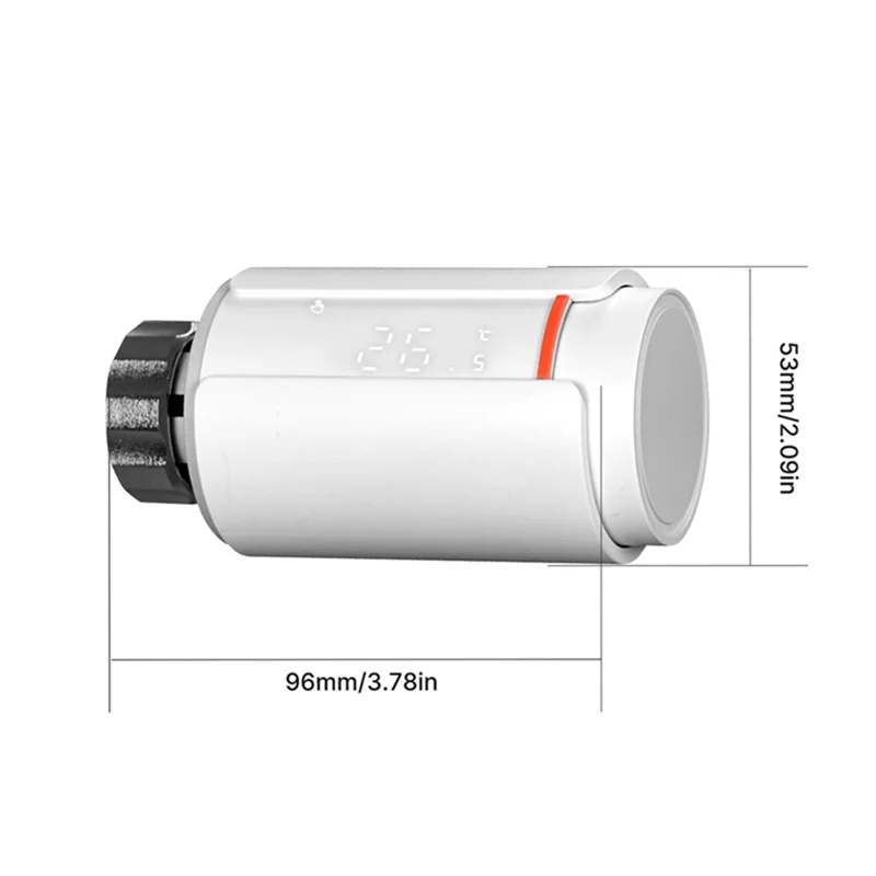 PHILE-Tuya Zigbee Thermostatic Radiator Valve Smart TRV Programmable Supports Alexa & Google Home, Remote App Operation