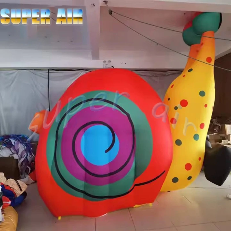 Made in China mascotte gonfiabile pubblicitaria lumaca gonfiabile in vendita