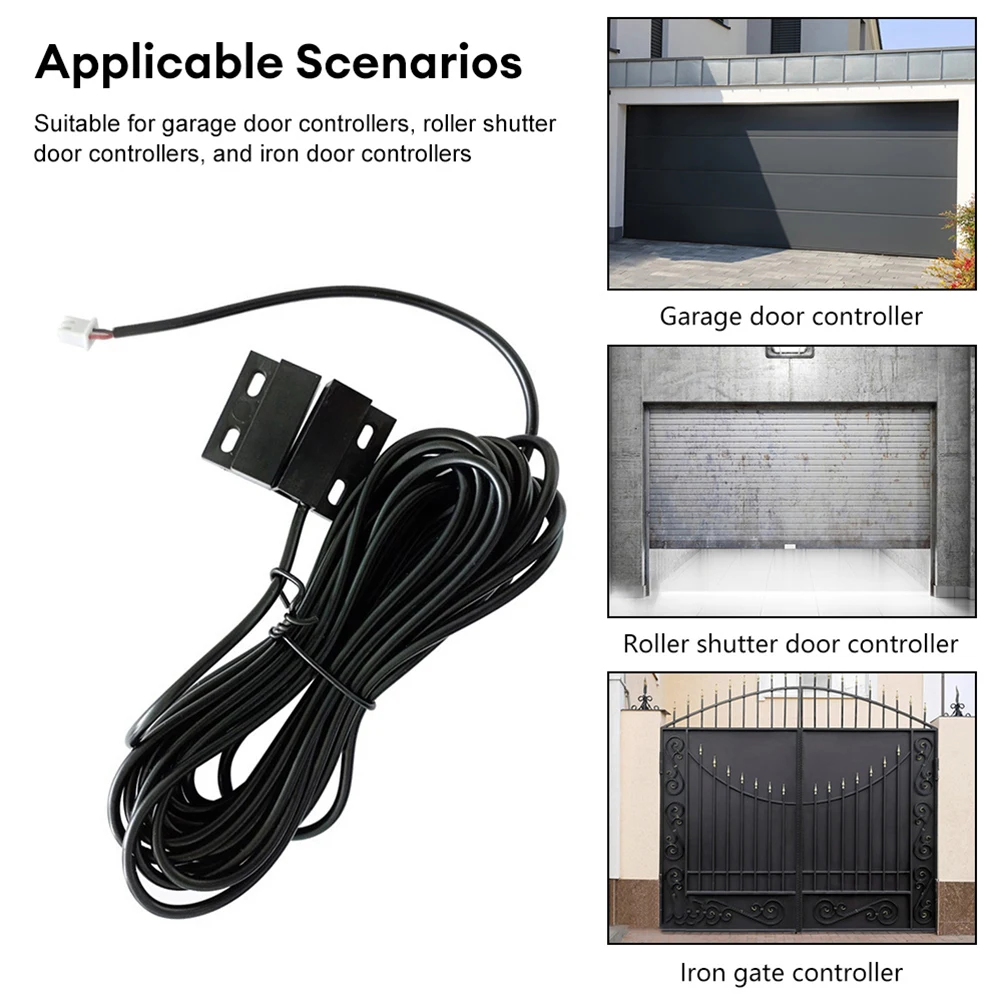 5M Wired Door Window Sensor Magnetic Reed Switch Normally Closed Waterproof  For Home Security Alarm System
