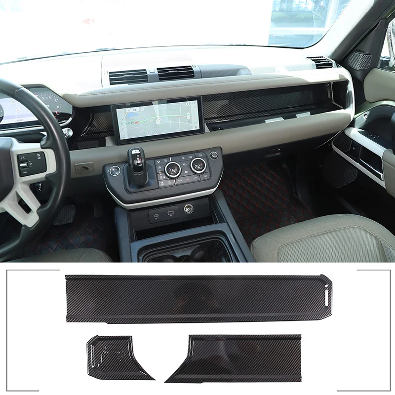 

ABS Car Dashboard Panel Cover Decorative Trim Sticker For Land Rover Defender 90 110 2020-2025 Car Interior Accessories