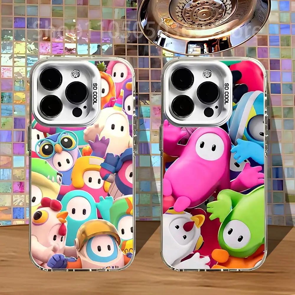 

F-Fall Cute G-Guys Phone Case For iPhone 16,15,14,13,12,11,Pro,XS,Max,Plus,Mini,SE4,E White Matte Shockproof Cover