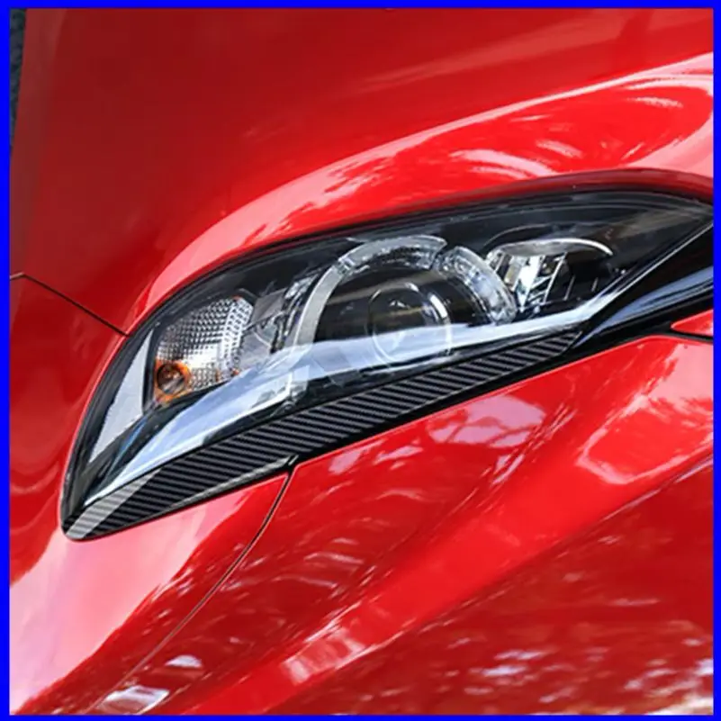 

Car styling For Mazda 6 2016 2017 Headlight Eyelid Eyebrow Decorative Cover Sticker Trim Auto Parts Accessories