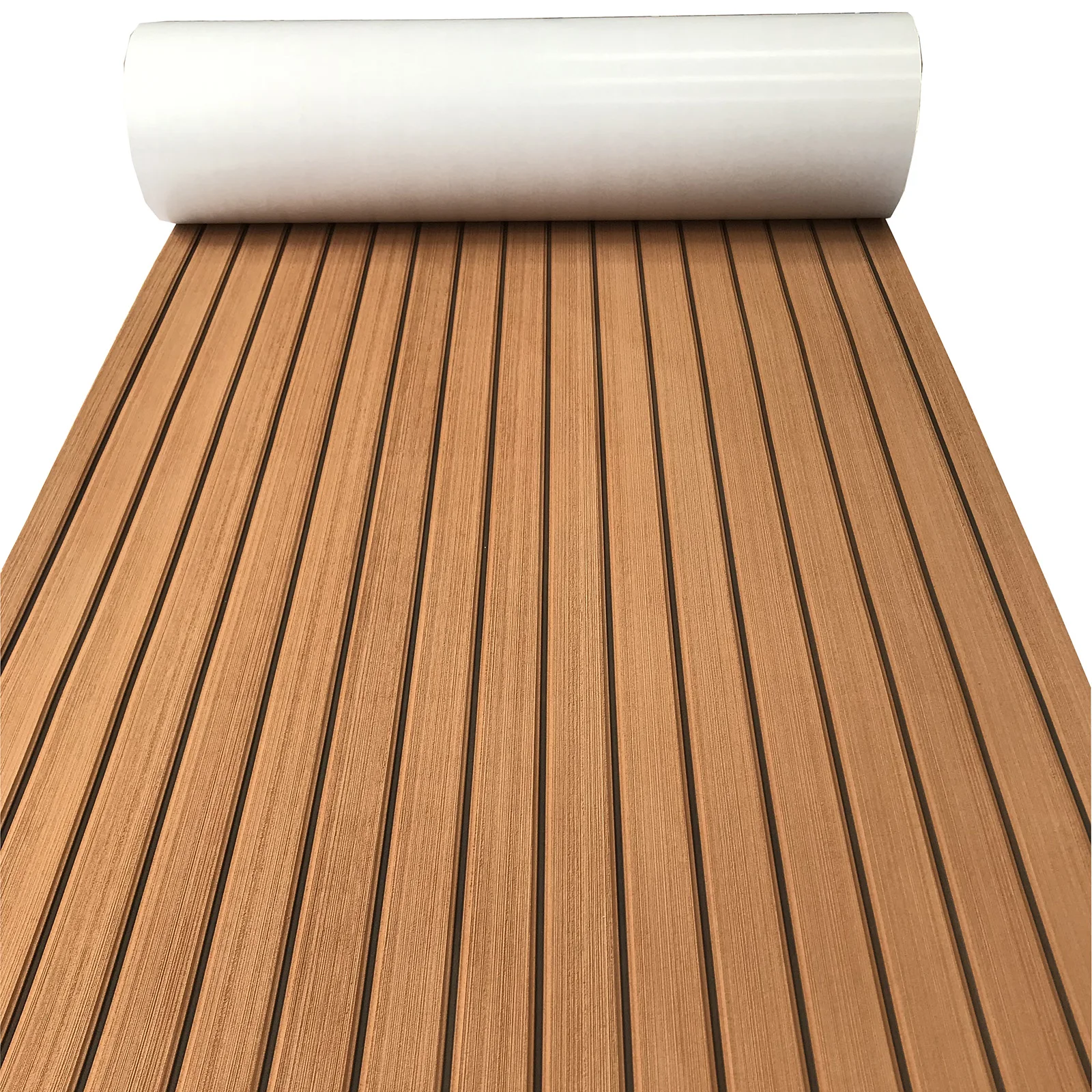 

2400*600*5mm EVA Foam Boat Decking Sheet for Yacht Vehicle Pad Self-adhesive Faux Teak Flooring Pads Boat Marine Accessories