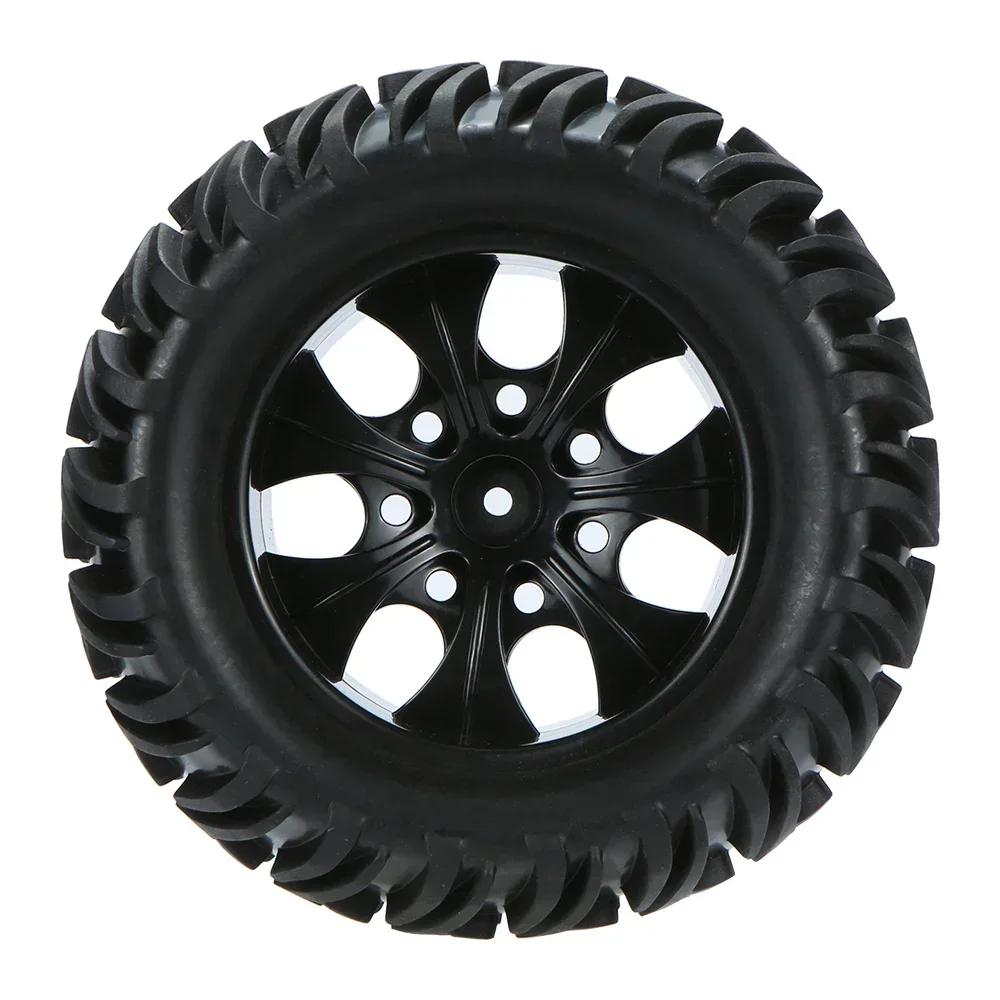 4 قطعة HSP شاحنة عجلة الإطارات D128mm المطاط الإطارات عجلات في 12 مللي متر عرافة محول ل 1/10 94111 94188 على الطرق الوعرة RC سيارات #6