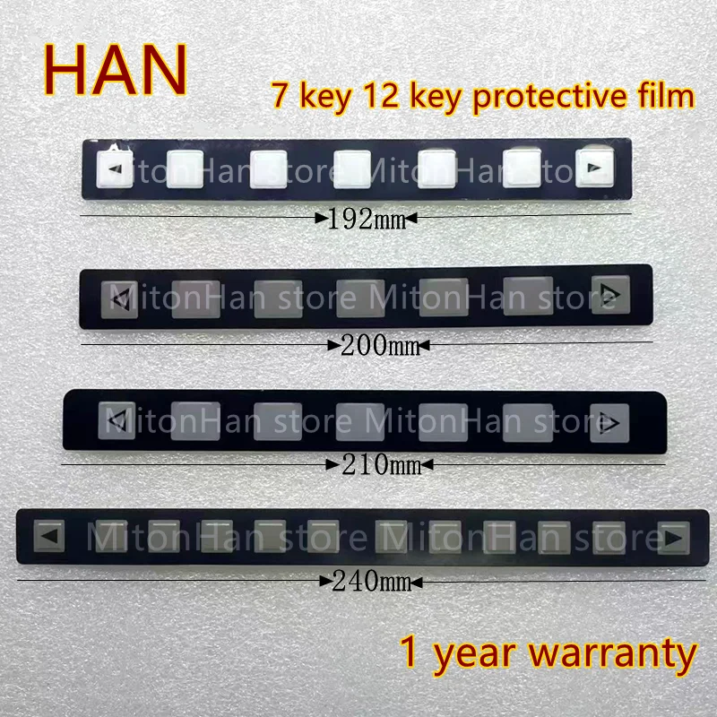 New For  FANUC Oi  System A98L-0001-0519 A98L-0005-0501 7 Key 12 Key Film A86L-0001-0298 A98L-0005-0252 Protective Film