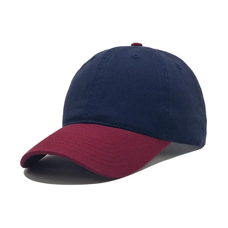 Customized Print Embroidery Multi-color Color Blocked Baseball Cap Men and Women Outdoor Sunshade Adjustable Truck Driver Hat