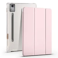 Funda trasera suave de cuero PU triple para Lenovo Tab P12, funda para Lenovo Xiaoxin Pad Pro 12,7 2023 tb370fu tb371fc