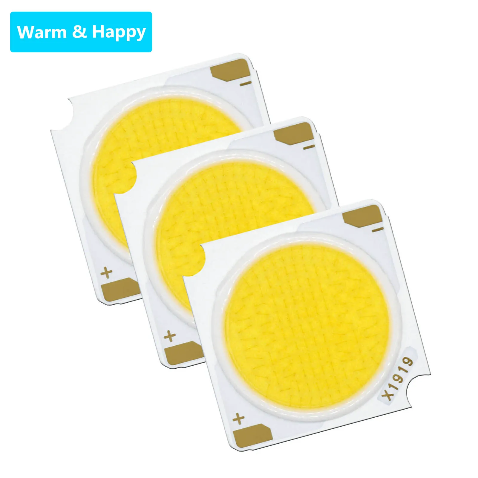 10W 20W 30W 40W 50W 10pcs LED COB LED Light-Emitting Diode Bridgelux Bead DC30-33V 19*19mm For Spotlight Downlight Light Source