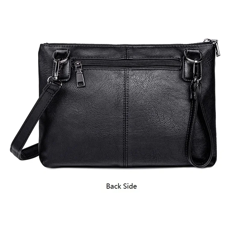 Men's Fashion Handbag Business Casual Envelope Bag Street Grid Design Large Capacity File Clutch Bags New Trendy