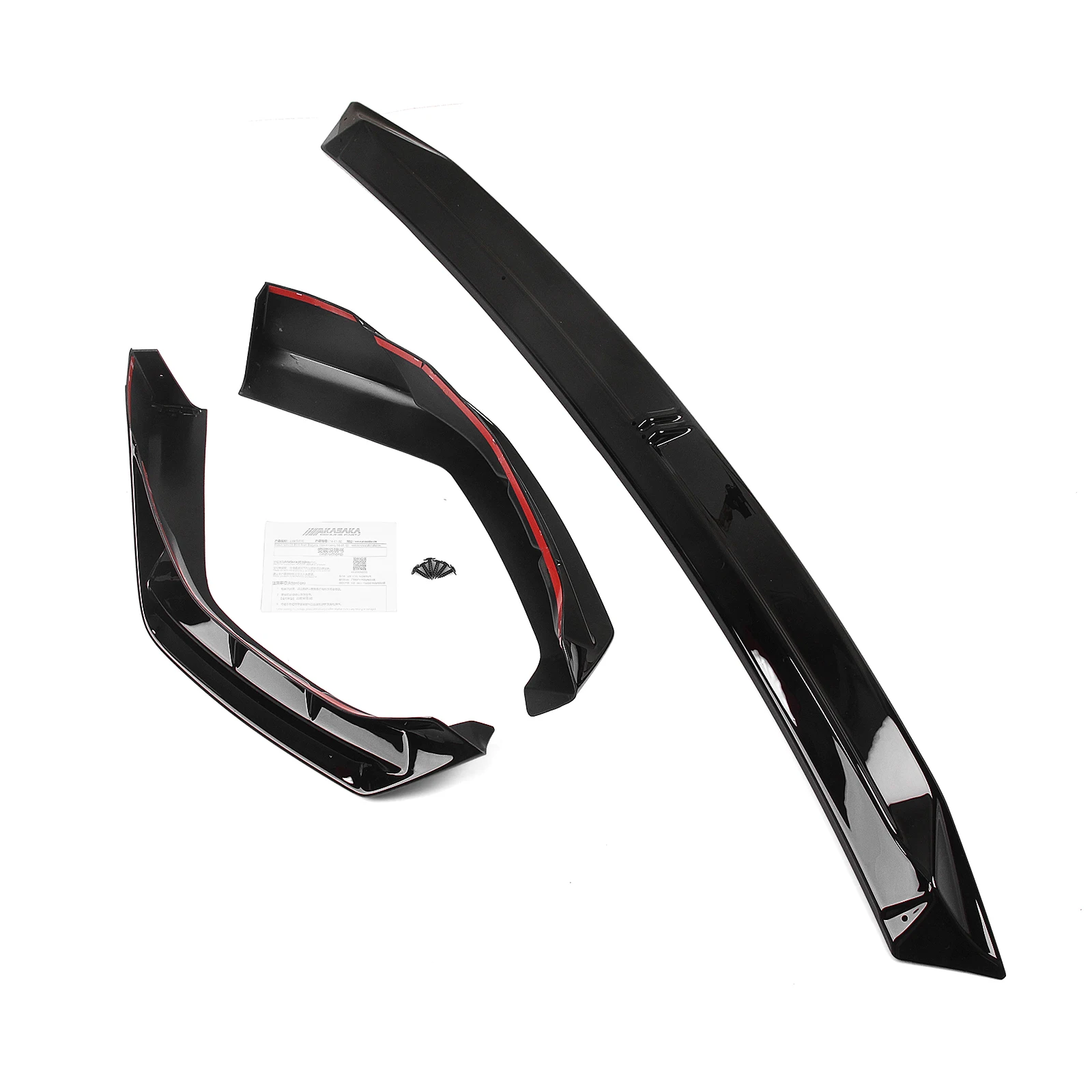 For BMW 3 Series G20 LCI 330i M340i Sport 2023-2025 Front Bumper Spoiler Lip+Side Splitter Corner Cover Protector Guard Plate view 4