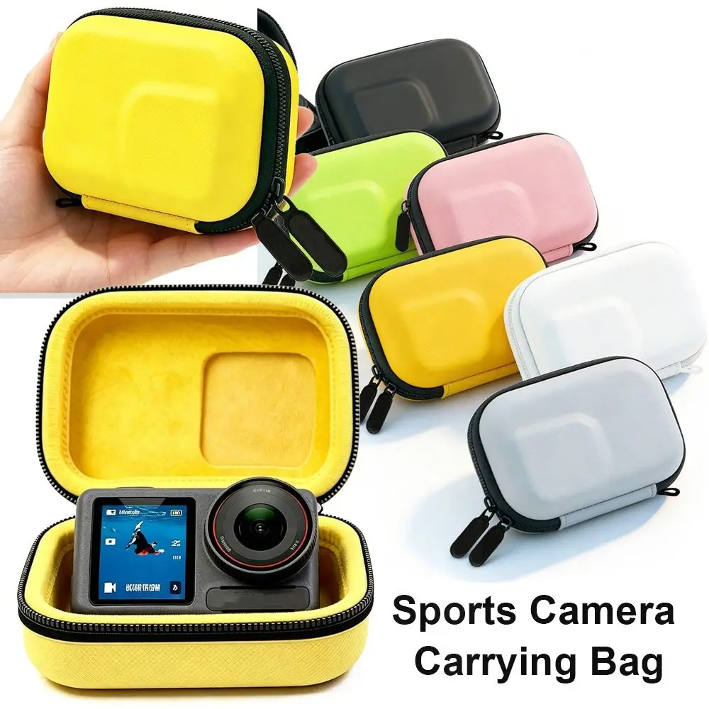 Multicolor Camera Carrying Bag EVA Soft Lining Action Camera Case Press Resistance Shake-proof Mini Storage Box