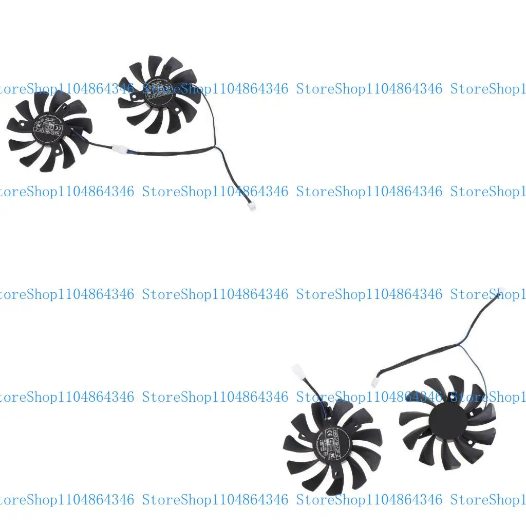 

5asd 75MM HA8010H12F-Z Cooler Fan Replacement GTX1650 For MSI GeForce 1650 SUPER VENTUS XS Graphics Card Fans