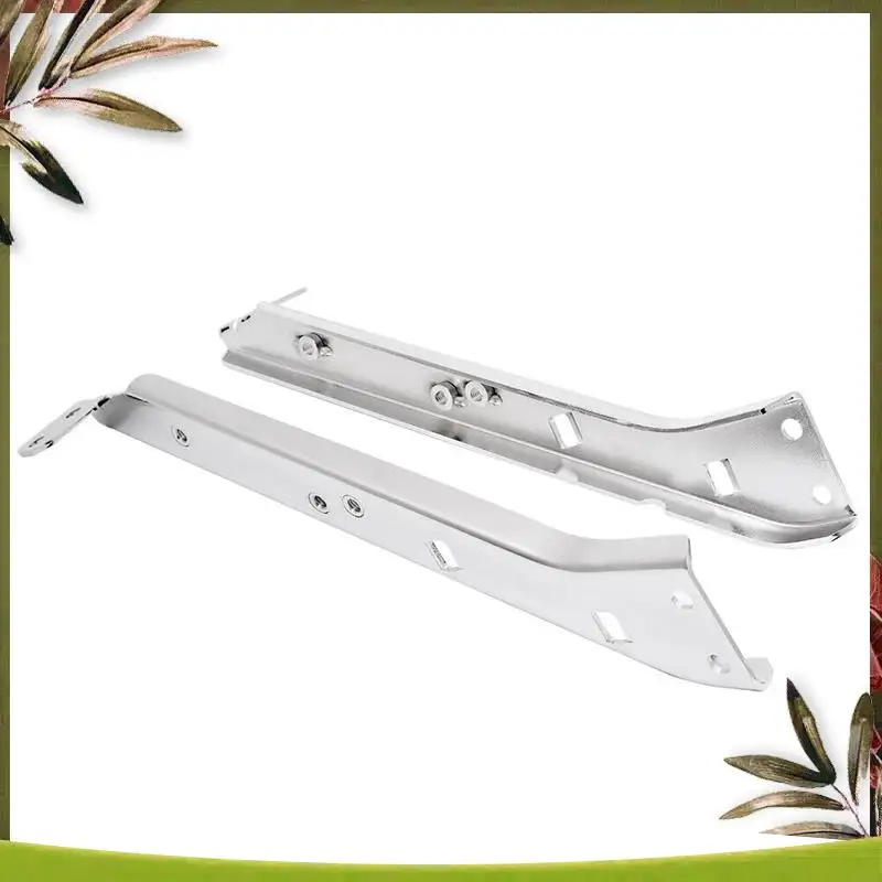 

Portable Chrome Saddlebag Rail Support Brackets Saddlebag Rail Support Brackets Metal For Touring FLT FLHT 85-08