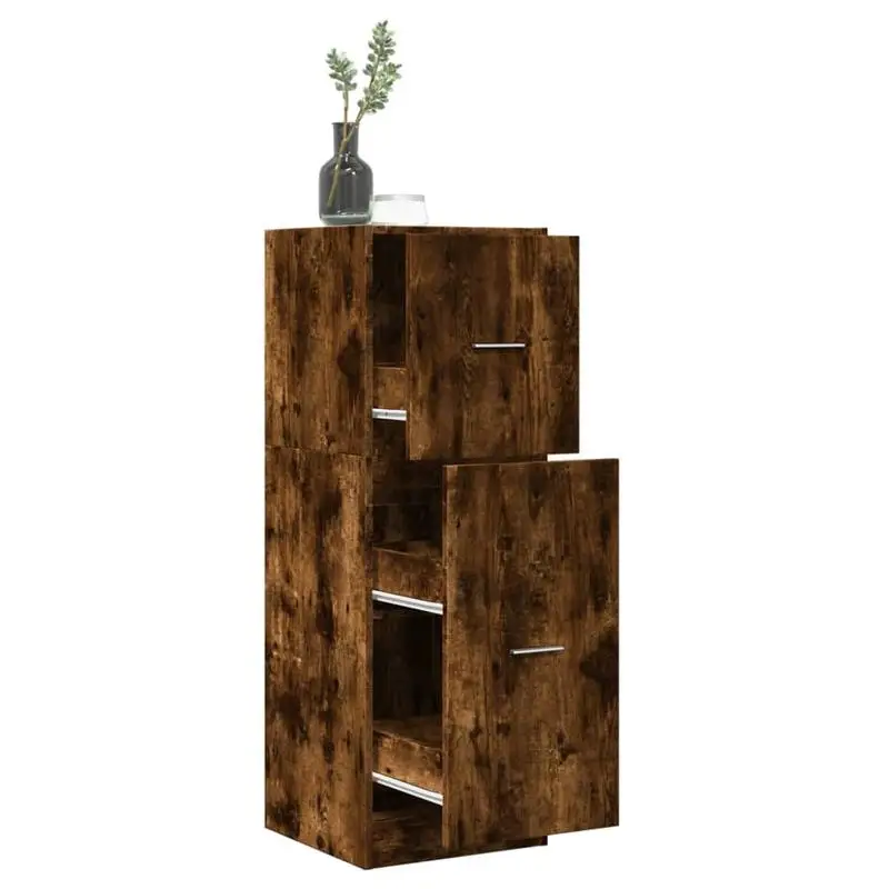 Armoire à tabac en bois de chêne 40x41x118cm, haute qualité et facile à nettoyer, unité de rangement pour pharmacien