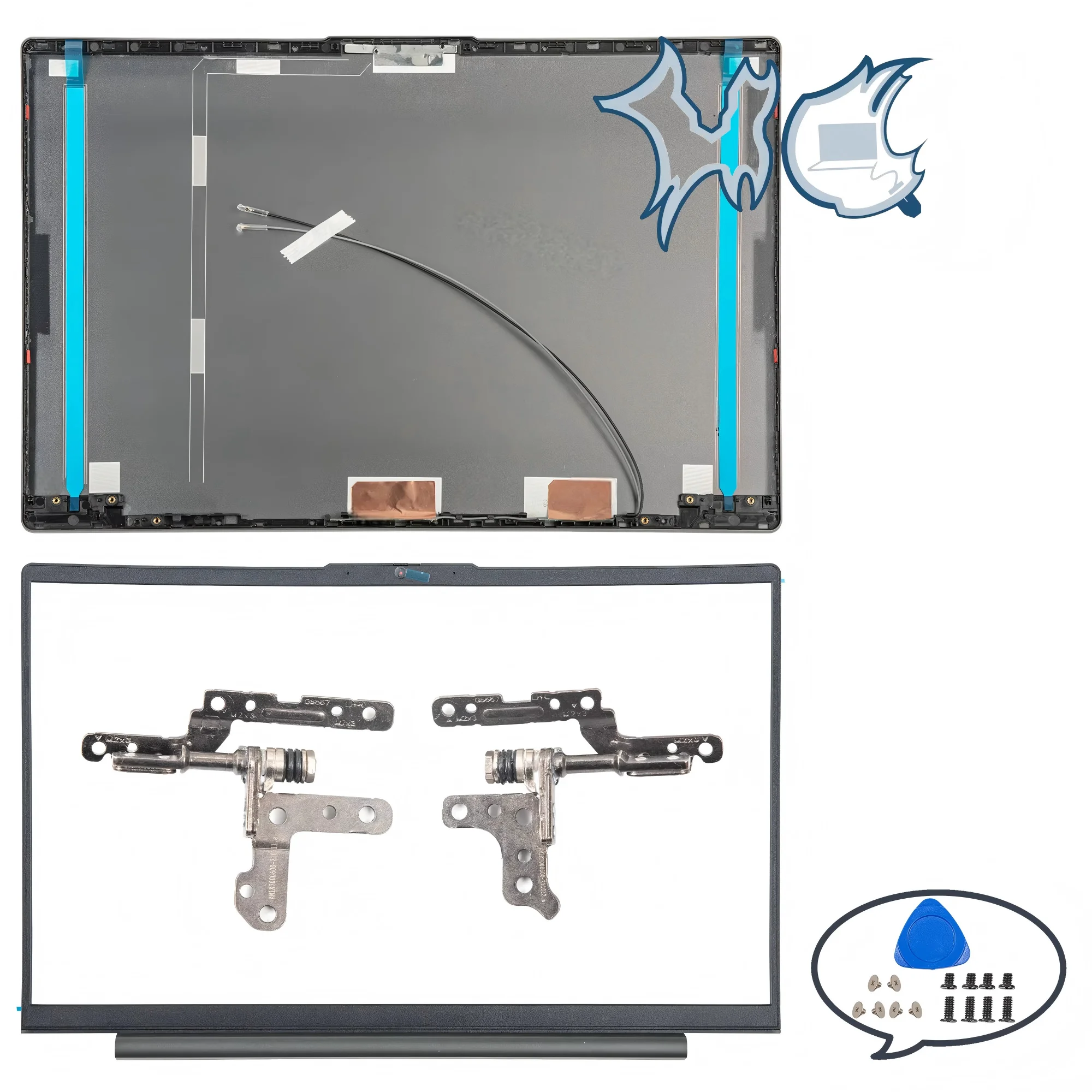 Nieuwe Case Voor Ideapad 5 15IIL05 15ITL05 15ARE05 15ALC05 LCD Back Cover Screen Deksel Voorkant Scharnieren Palmsteun Bodem Shell