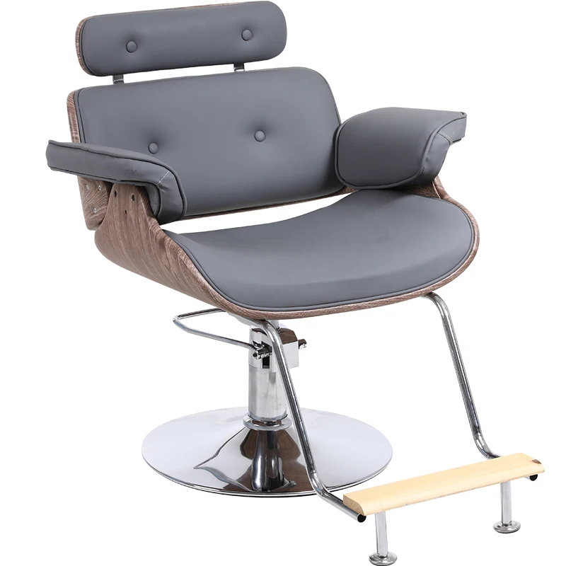 Professional Beauty Salon Chair Swivel Pink Pedicure Styling Barbers Armchairs Aesthetic Mocho Cadeira Barber Equipment MQ50BC