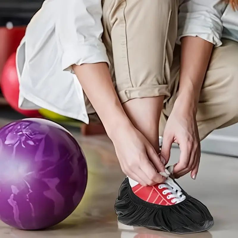 Bowling-Schuhüberzieher, 1 Paar, wiederverwendbar, atmungsaktiv, aus Mesh-Material, staubdicht, leicht, ideal als Geschenk für Bowling-Liebhaber oder für den Urlaub. – Detail 9