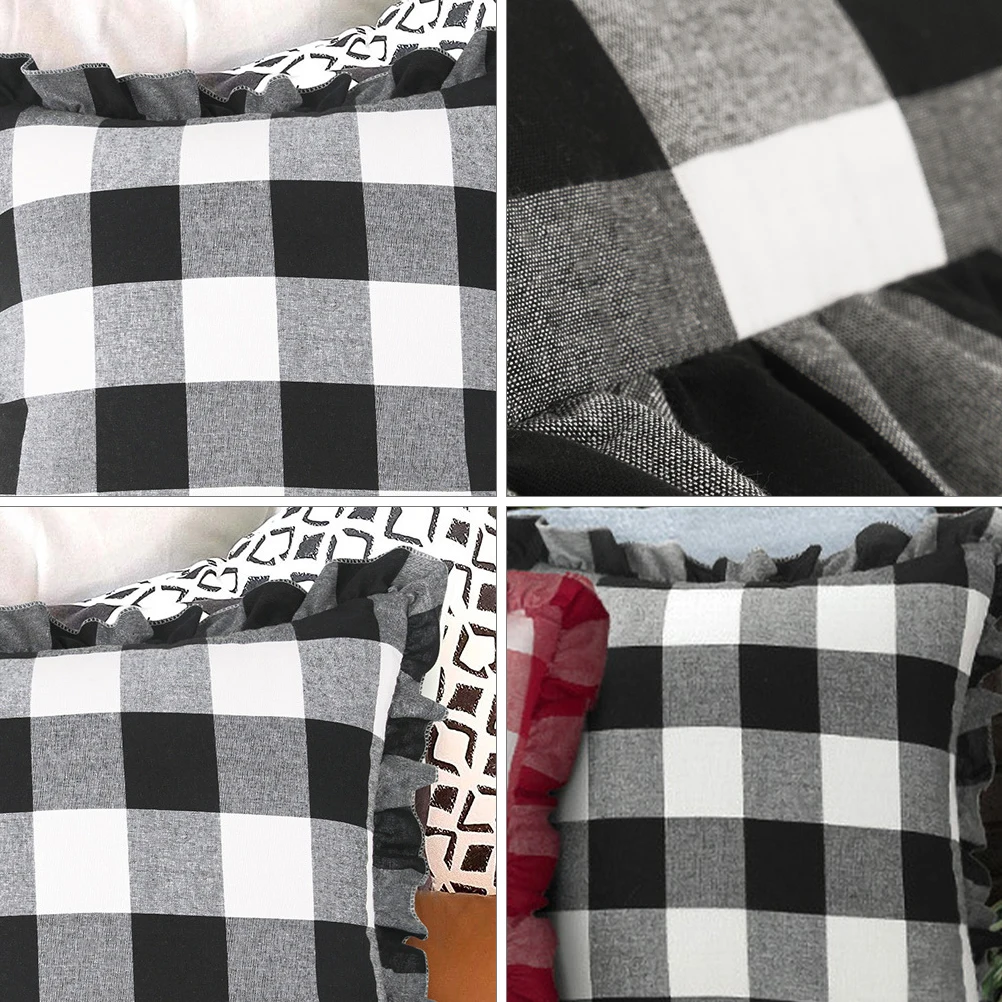 

Checkered Pillowcase 18X18 20X20 18X24 24X24 Inch Decorative Covers For Home Sofa Bed Chic Household Pillowcase Pillow