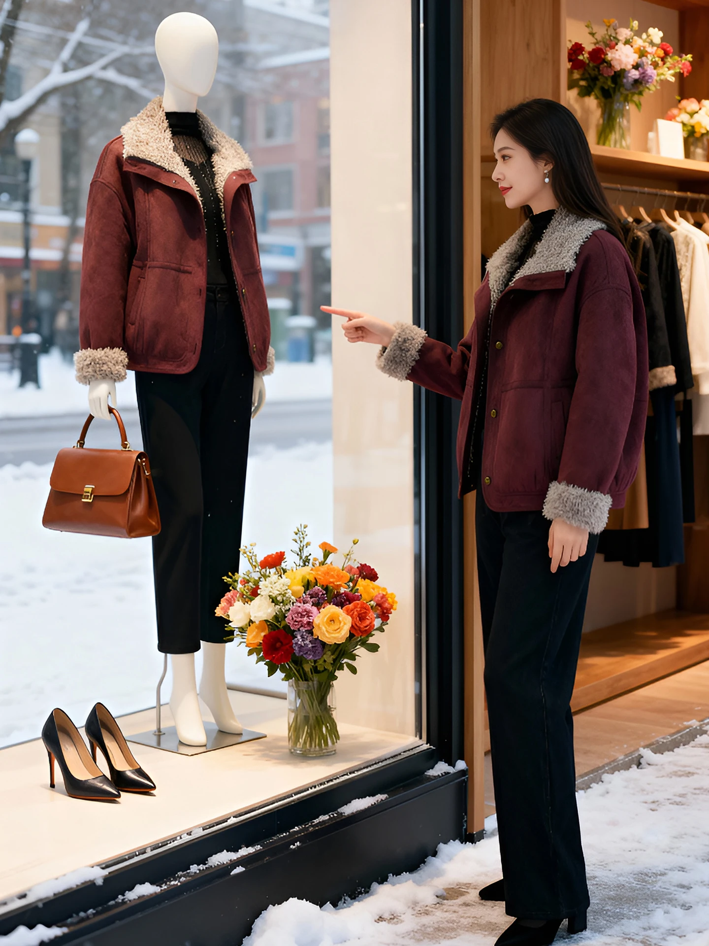 

Ретро-куртка женская утепленная на флисе с меховой подкладкой, повседневная свободная теплая зимняя модная универсальная верхняя одежда в стиле кэжуал для города