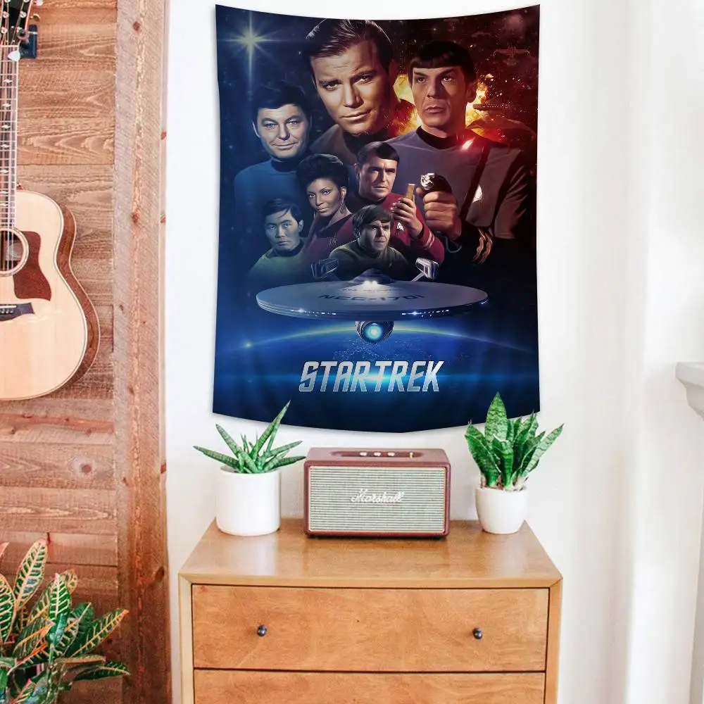Classic Movie S-Star T-Trek Colorful Tapestry Wall Hanging Bohemian Wall Tapestries Mandala Wall Art Decor
