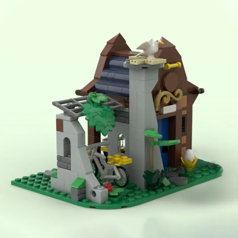 248 pezzi modello di costruzione di casa da tè guardata in stile antico Moc blocchi educativi fai da te regalo di compleanno unico per bambini e collezionisti