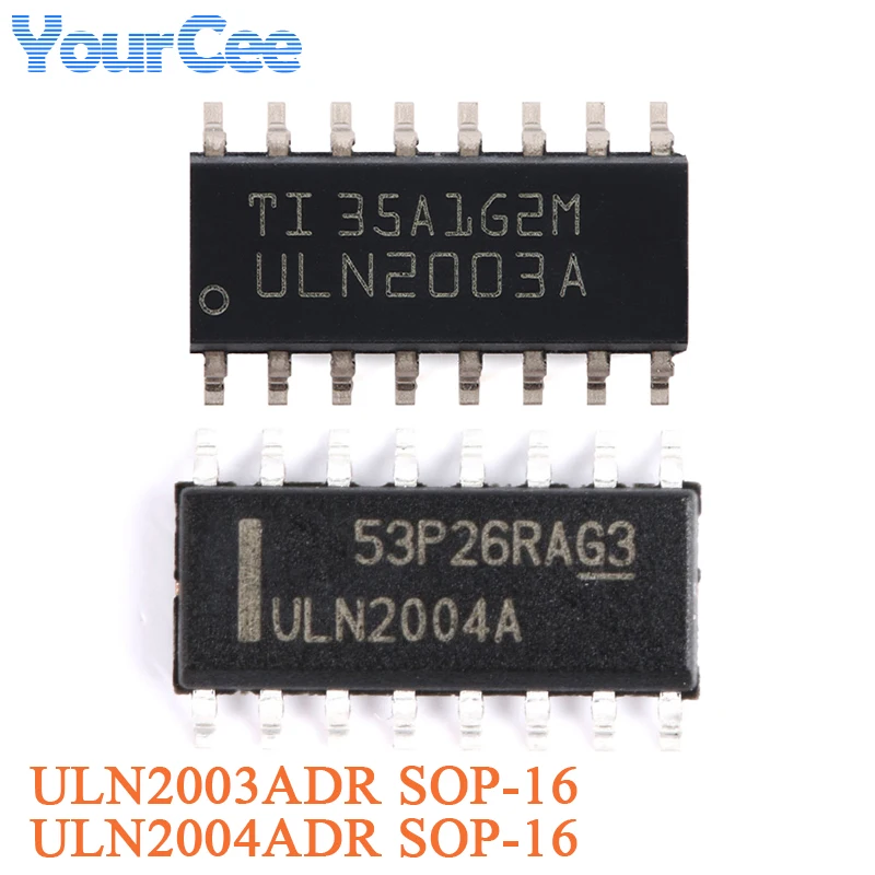 50pcs/10pcs ULN2003ADR ULN2003AD ULN2003A ULN2003 SOP-16 SMD Chip Transistor Array NPN ULN2004ADR SOP-16 ULN2004A