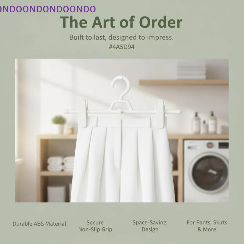 Non-slip Mark-Free Trouser Hangers For Hanging Trousers Skirts Durable Waterproof Rustproof Stackable Design Saves Space