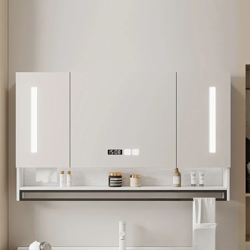 Defogging Cabinets Designer Home Furniture Compartiment Light Bathroom Cabinets Intelligent Touch Bathroom Mobili Da Bagno