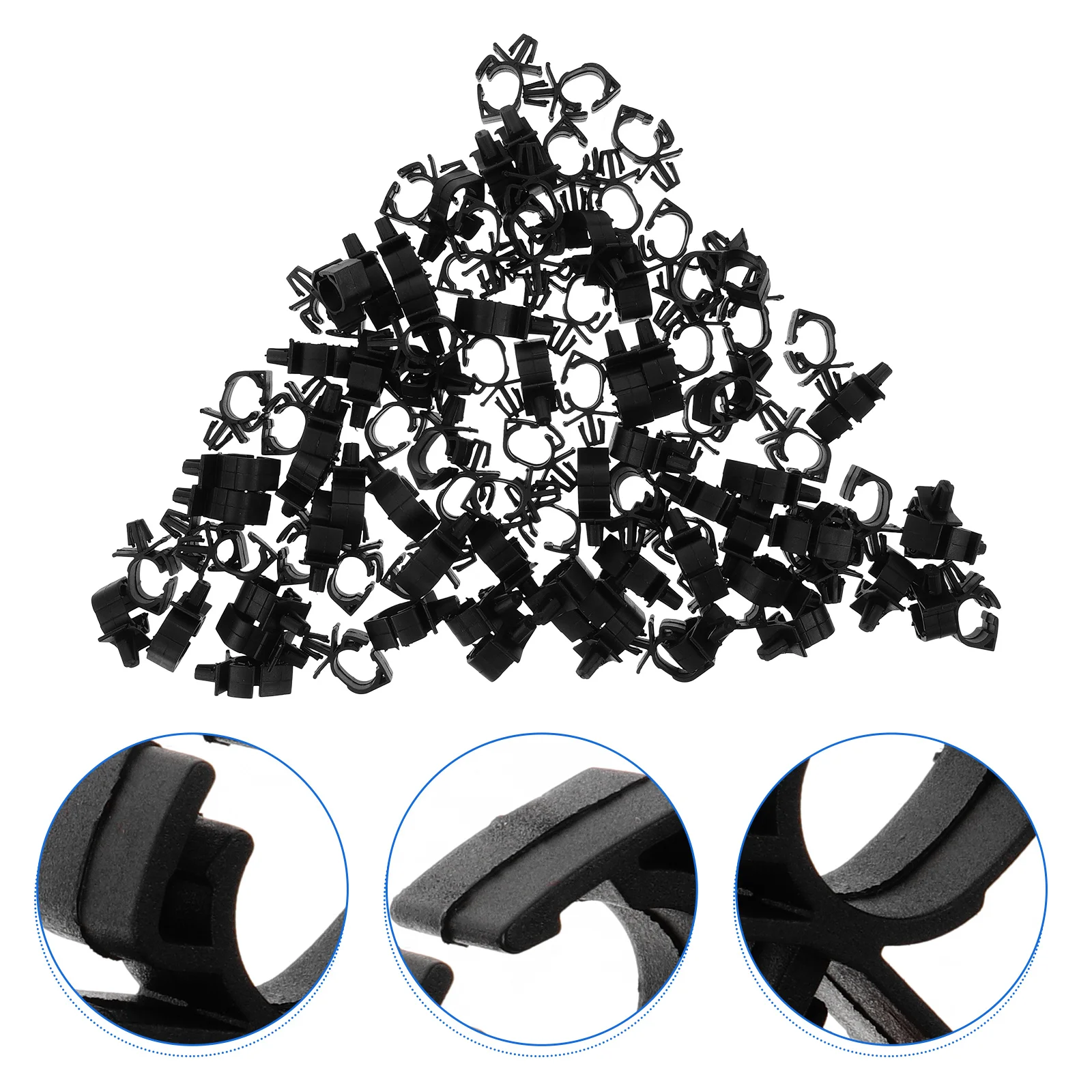 

100Pcs Wire Harness Clip Sturdy Car Clip Fastener Secure Automotive Wiring Clamp Car Wire Clips Automotive Parts
