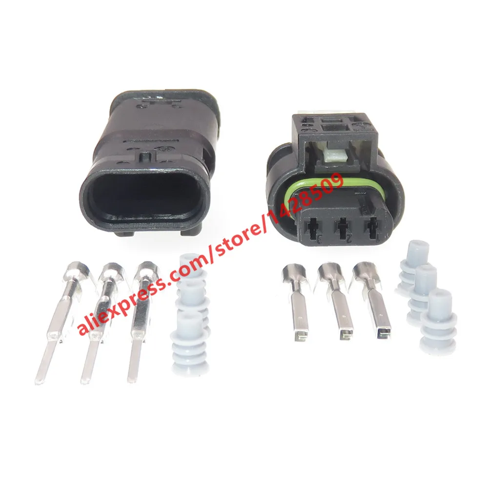 1 Set 3 Pin Car Waterproof Automotive Reversing Radar Plug For VW Audi A0225452426 805-121-521 7615490-03
