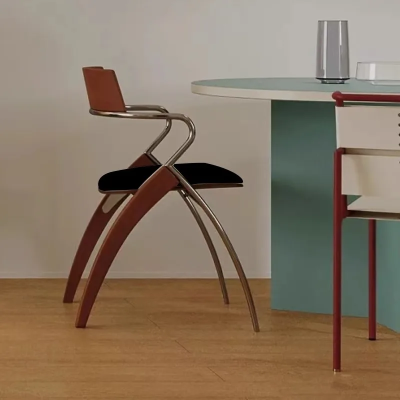 เก้าอี้ทานอาหารสไตล์ยุคกลางแบบเดนมาร์ก ดีไซน์เรโทร มินิมอล สำหรับบ้าน ทำจากไม้เนื้อแข็ง มีพนักพิงและที่วางแขน เก้าอี้พักผ่อนสำหรับร้านกาแฟยอดนิยมในอินเทอร์เน็ต