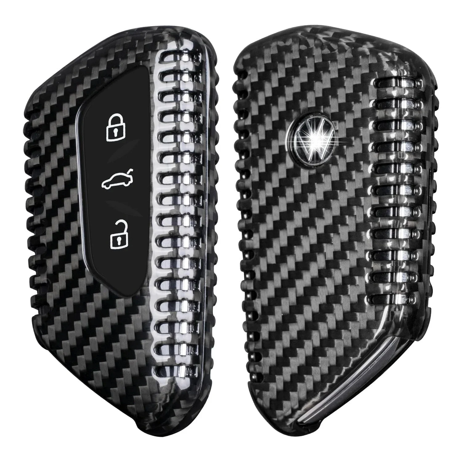 

Carbon Fiber Key Fob Cover For Volkswagen VW ID.4 Golf 8,Key Fob Protector For MK8 GTI ID.3 Seat Leon MK4 Skoda Octavia 2024