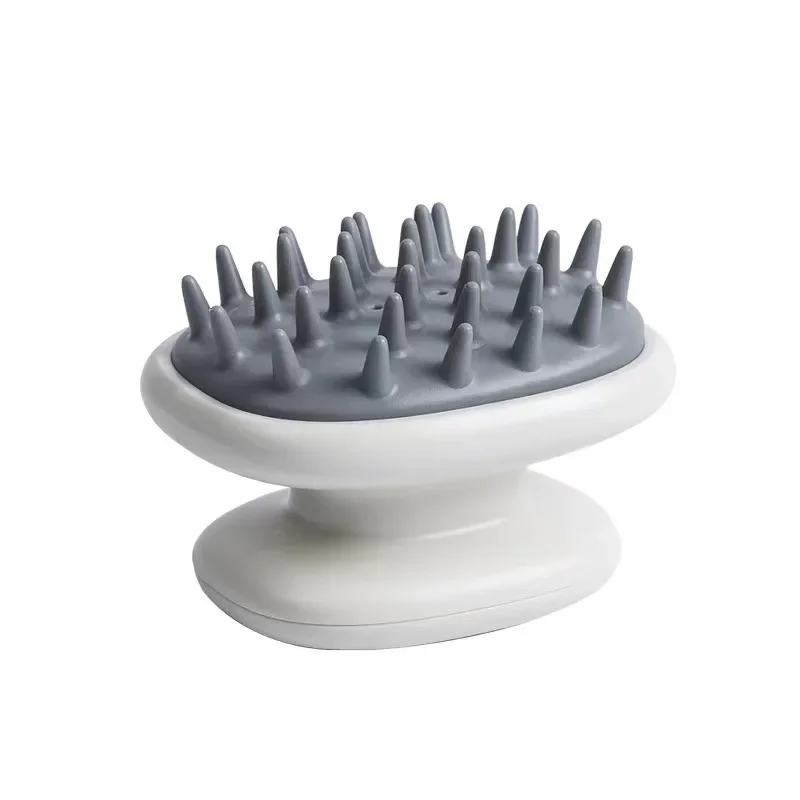 Silikon Shampoo Kopf Kopfhaut Massage Pinsel Silikon Körper Pinsel Haar Waschen Kamm Bad SPA Dusche Massage Haar Pinsel