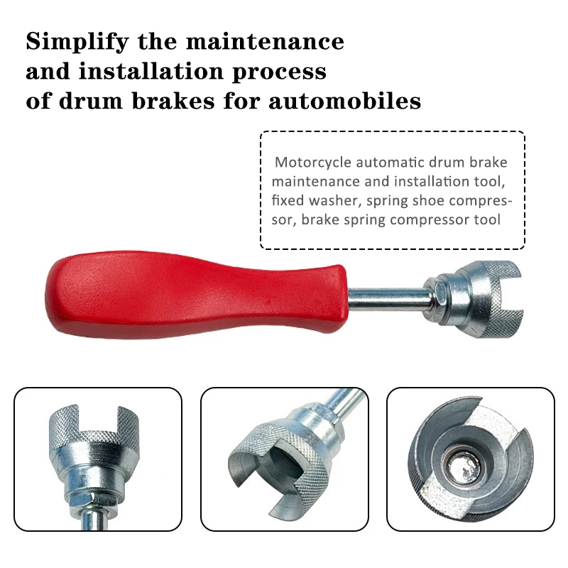 1-3pcs Car Drum Brake Repair Install Tool Hold Down Washer Spring Shoe Compressor Practical Auto Repair Accessory Install Tool