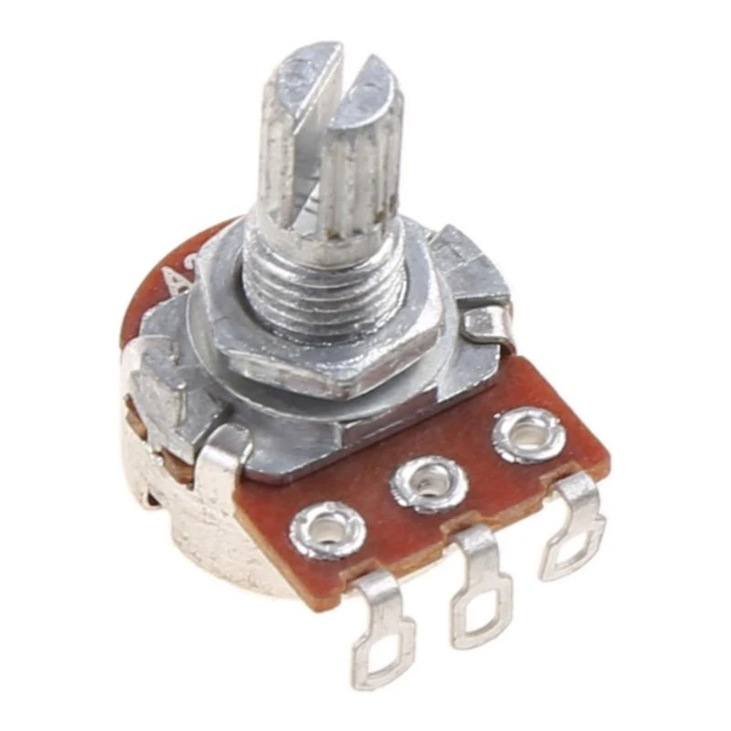 3pcs A250k Potentiometer Splined Pot Electric Guitar Bass Effect Amp Tone Volume