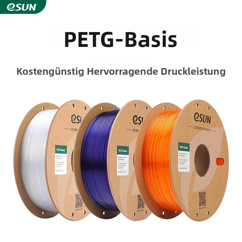 ESUN PETG-Basic 3KG 3D-Druckfilament 1,75mm Maßgenauigkeit +/- 0,03mm 1KG/Rolle 3 Rollen Kartonspule 3D-Druckmaterial Schneller Versand