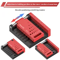 Nasedal Round Bar Drilling Jig Precision Center Punching Tool for Gundam DIY Tank Robot Military Model Craft Hobby Accessories