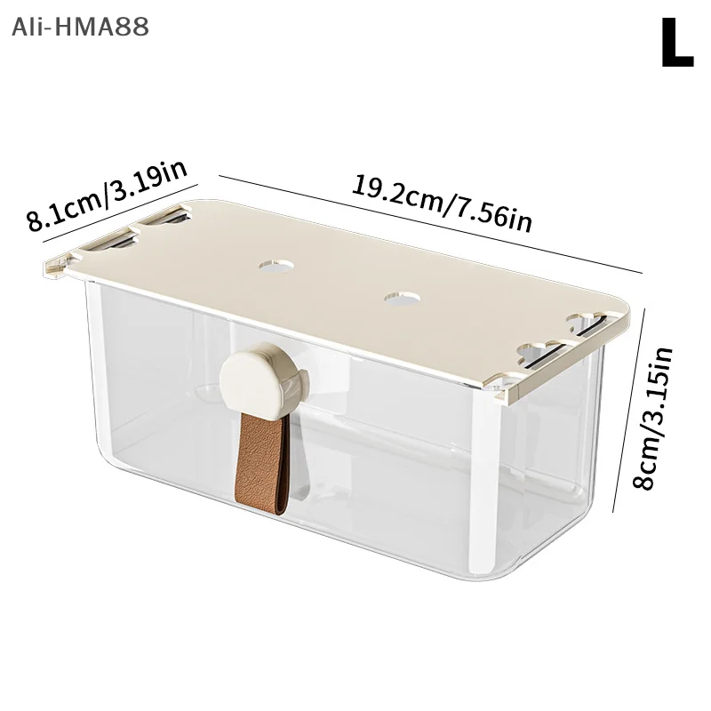 

1Pc Clear Acrylic Under Table Drawer Display Storage Box Pull-Out Storage Shelf Transparent Home Office Sundries Case