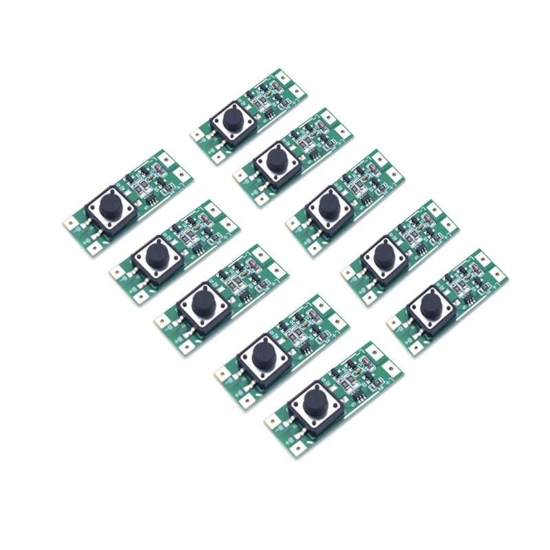 10PCS LED Flashing Light Warning Chip DIY Model Aircraft Button Switch Lamp 3-12V Control Board Module for RC Drone Airplane