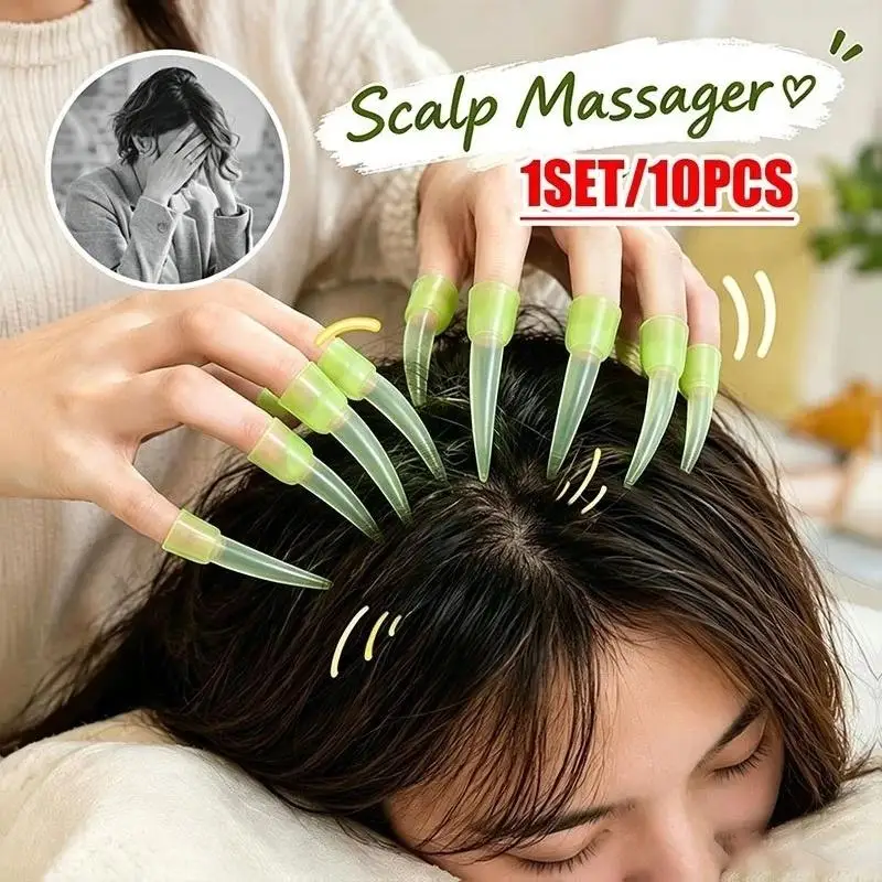 10Pcs 28 Fingers Octopus Head Massager Scratcher Scalp Relaxation Relieves Tension Random Health Care Body