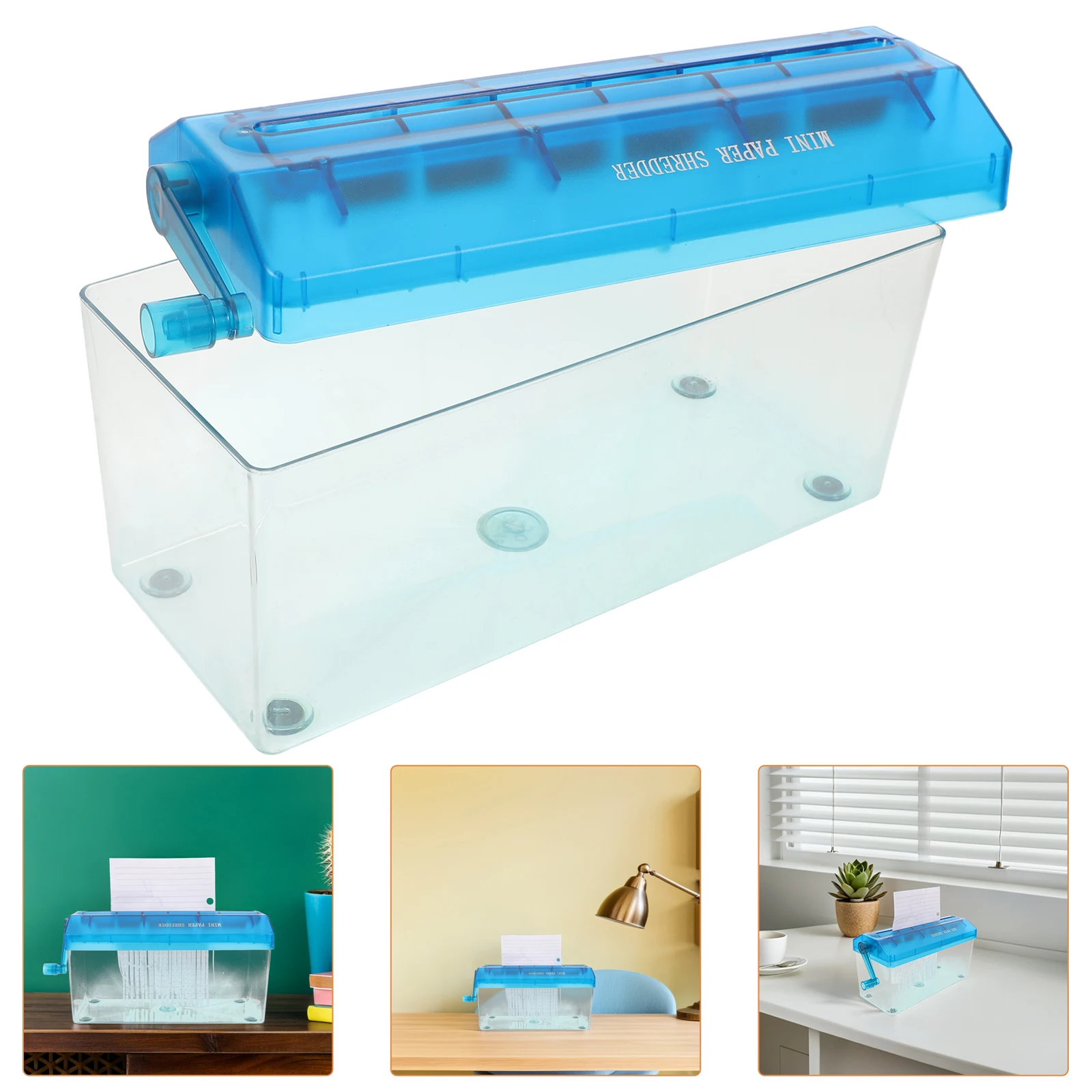 

Manual Paper Shredder For Home Office Compact Portable Mini Hand Crank Document Shredding Machine A4 Bills Notes