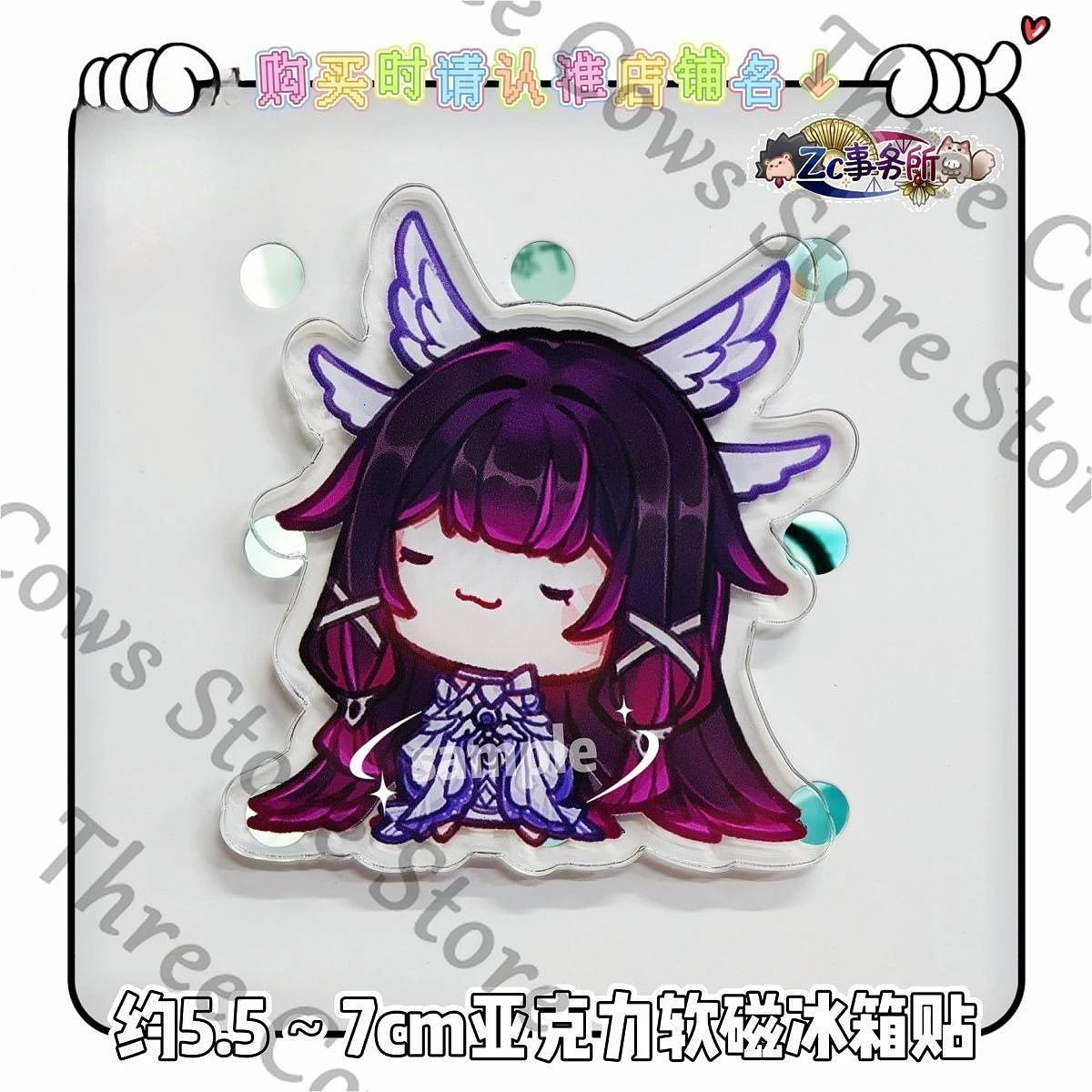 

Anime Genshin Impact Columbina Scaramouche Tartaglia II Dottore Arlecchino Rosalyne-Kruzchka Lohefalter Cosplay Fridge Magnet