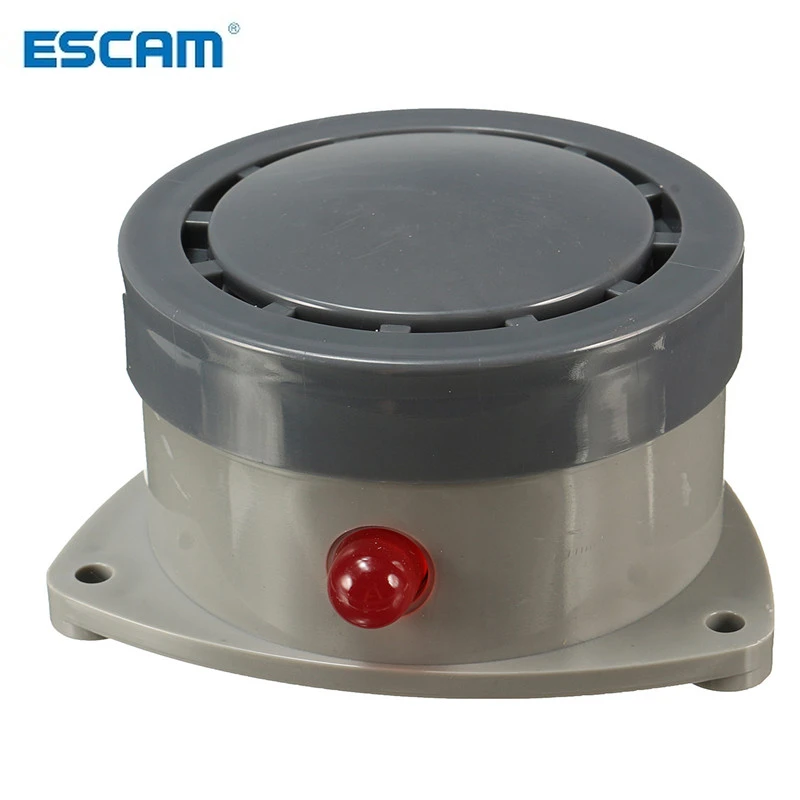 ESCAM ABS Plastics Water Leak Detector Water Sensor Leak Alarm with Caution Light Home Security Durable Quality