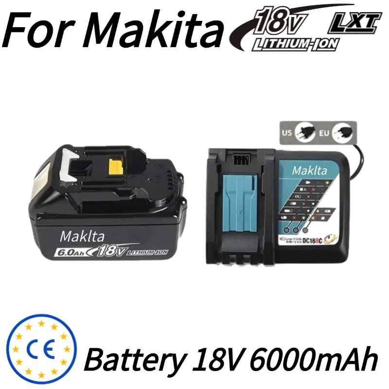 

Genuine Batterie for Makita 18V, for Makita 18V Battery 6Ah, Universal Adapter, Eco-Friendly, Great for Sustainable Projects.