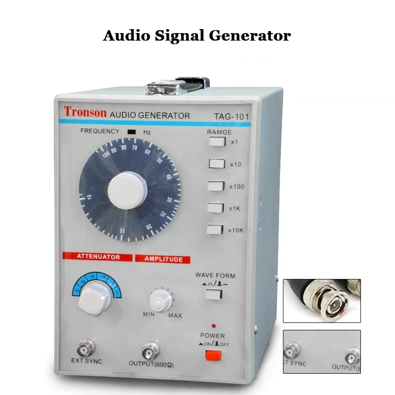 

100-240V Low Frequency Audio Signal Generator Audio Signal Source Generator Function Measuring 10Hz-1MHz